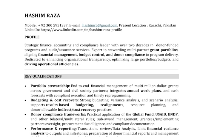 manage audit, finance and accounting tasks